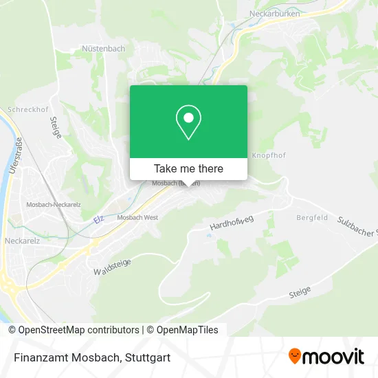 Finanzamt Mosbach map