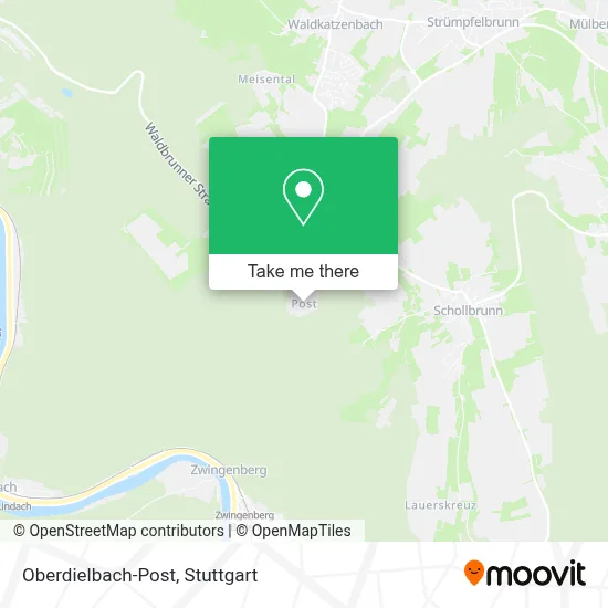 Oberdielbach-Post map