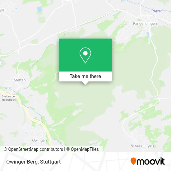 Owinger Berg map