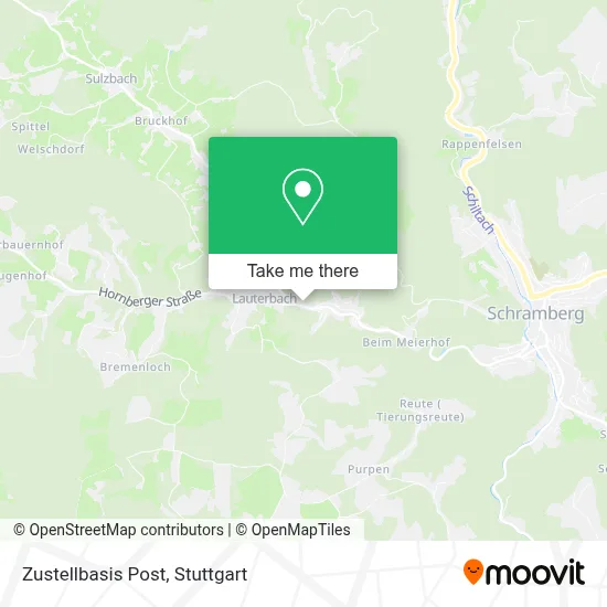 Zustellbasis Post map