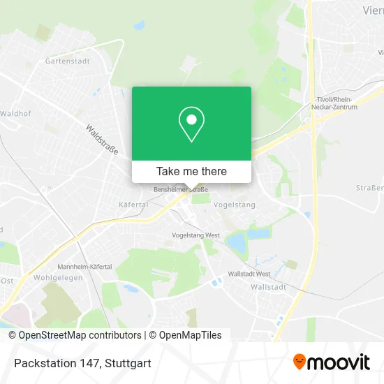 Packstation 147 map