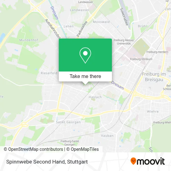 Spinnwebe Second Hand map