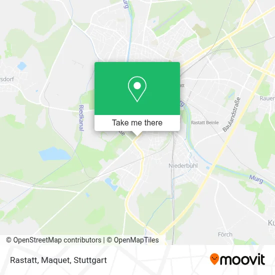 Rastatt, Maquet map