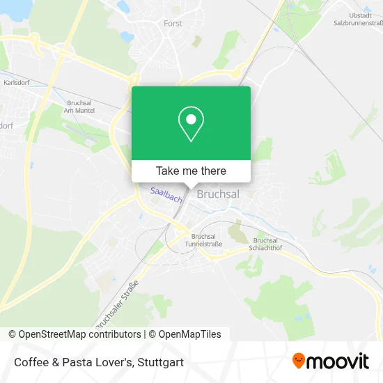 Coffee & Pasta Lover's map