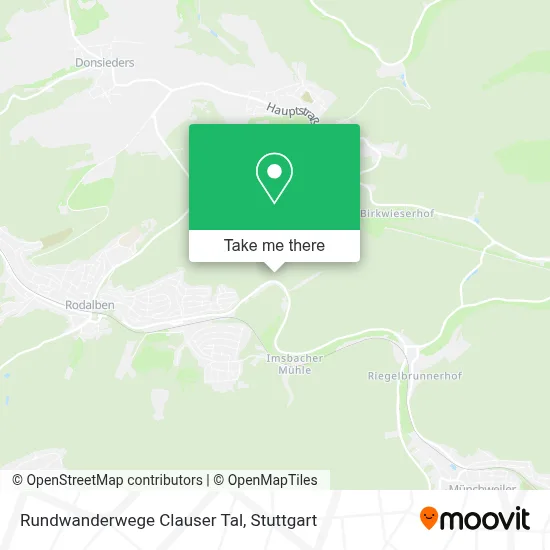 Rundwanderwege Clauser Tal map