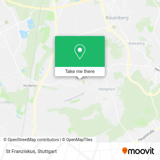 St Franziskus map