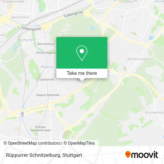 Rüppurrer Schnitzelburg map