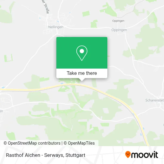 Rasthof Aichen - Serways map