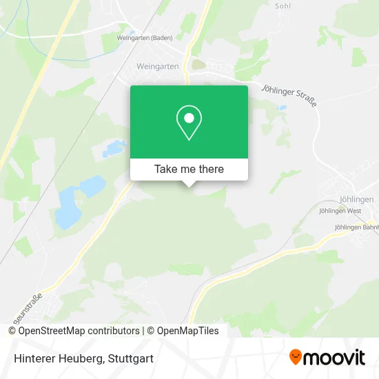 Hinterer Heuberg map