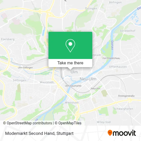 Modemarkt Second Hand map