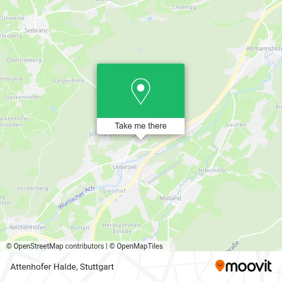 Attenhofer Halde map