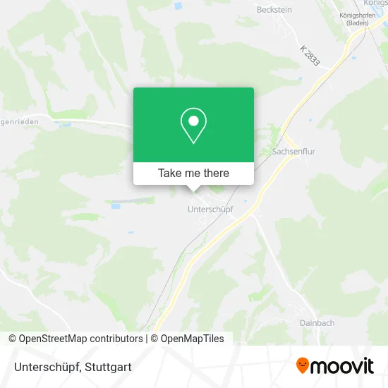 Unterschüpf map