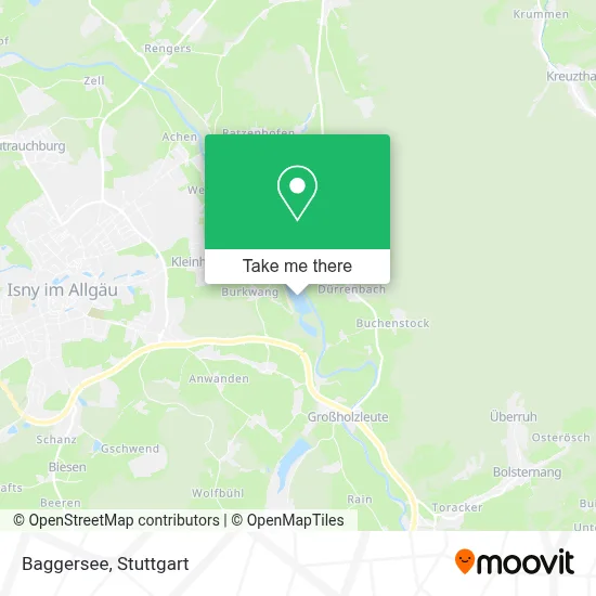 Baggersee map