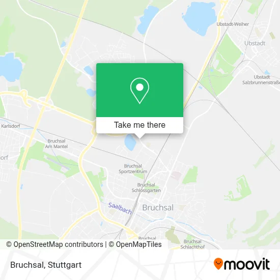 Bruchsal map