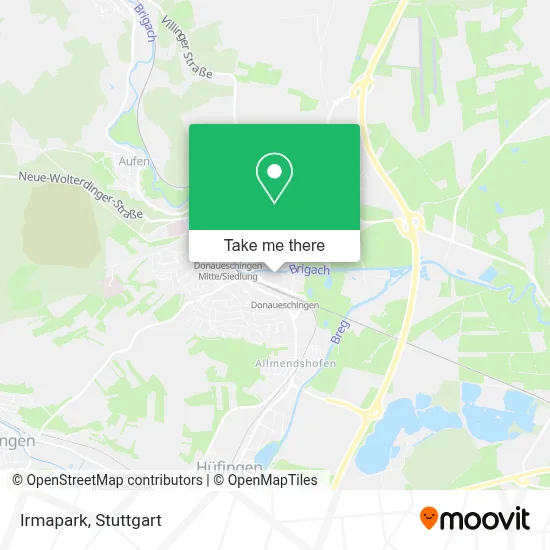 Irmapark map