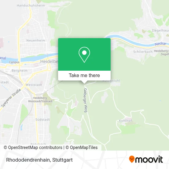 Rhododendrenhain map