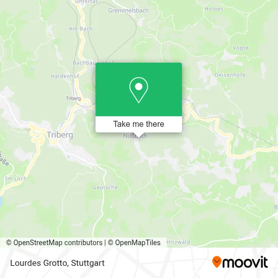 Lourdes-Grotte map