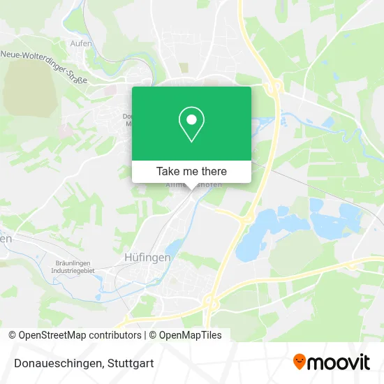 Donaueschingen map