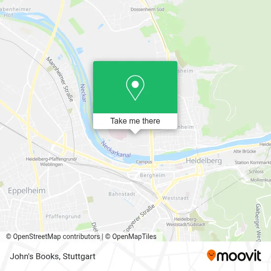 John's Books map