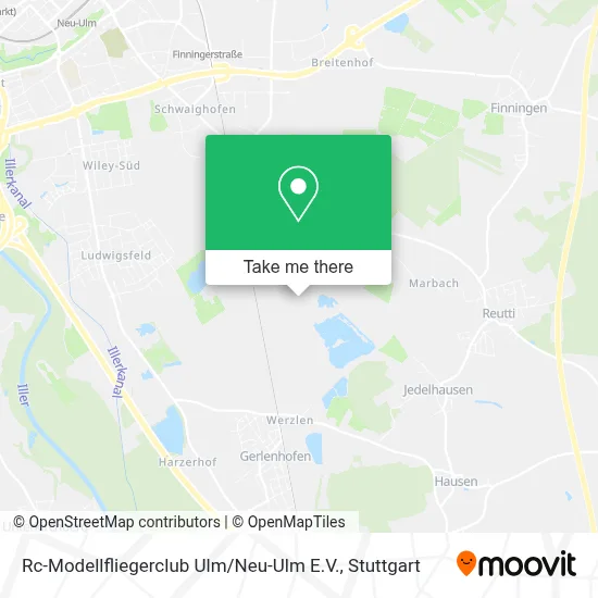 Rc-Modellfliegerclub Ulm / Neu-Ulm E.V. map