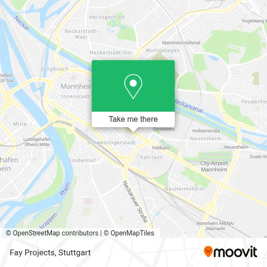 Fay Projects map