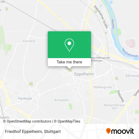 Friedhof Eppelheim map