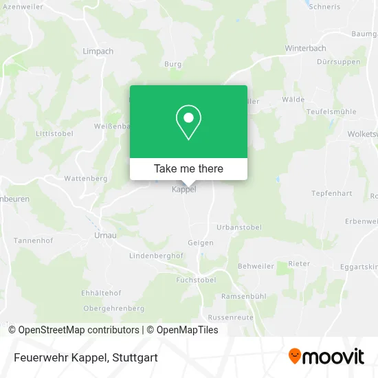 Feuerwehr Kappel map