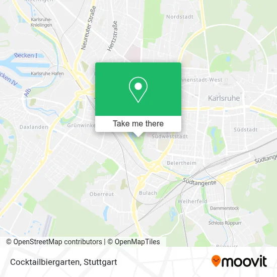 Cocktailbiergarten map