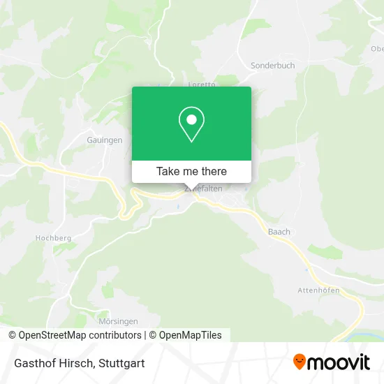 Gasthof Hirsch map