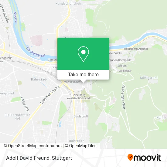 Adolf David Freund map