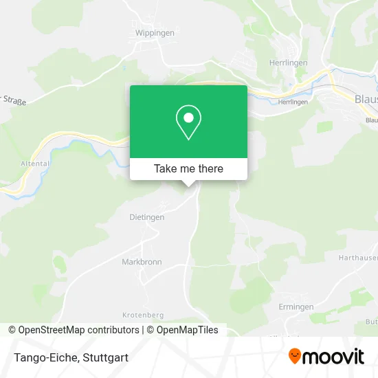 Tango-Eiche map