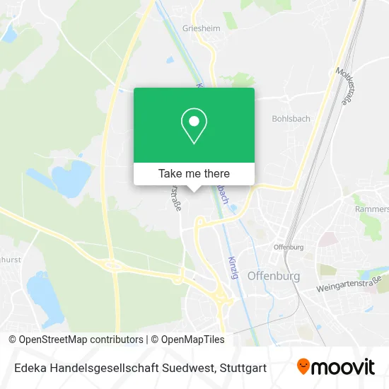 Edeka Handelsgesellschaft Suedwest map