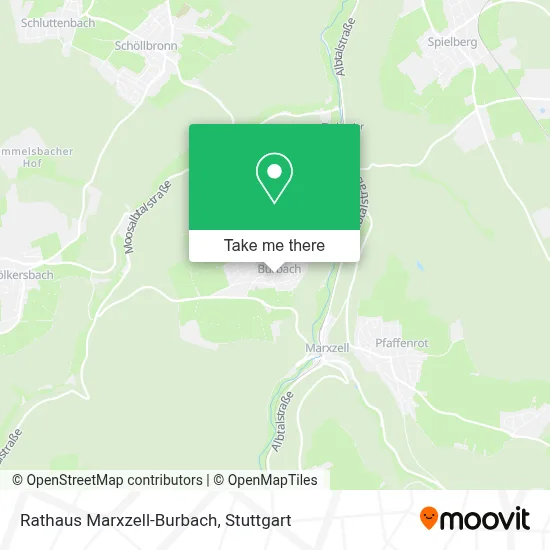 Rathaus Marxzell-Burbach map