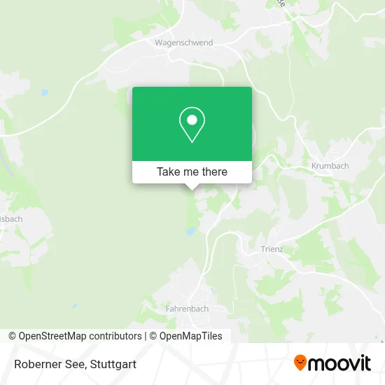 Roberner See map
