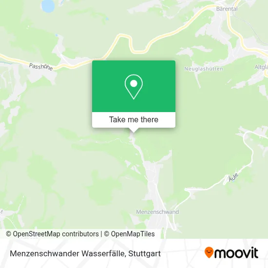 Menzenschwander Wasserfälle map