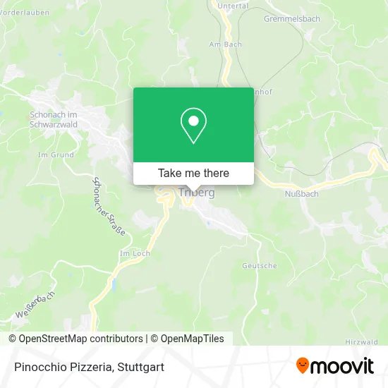 Pizzeria Pinocchio map