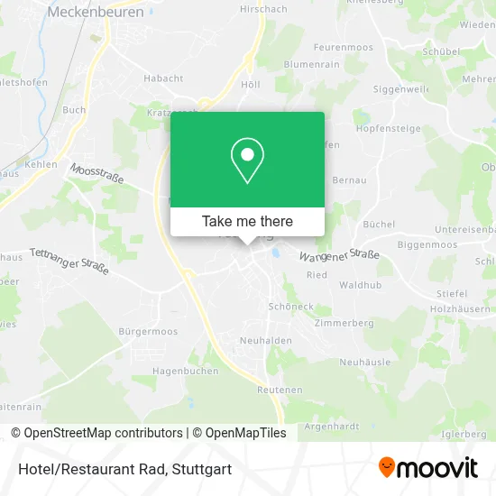 Hotel/Restaurant Rad map