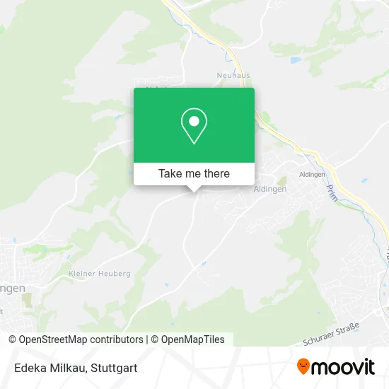 Edeka Milkau map