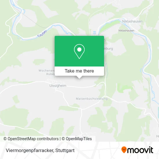 Viermorgenpfarracker map