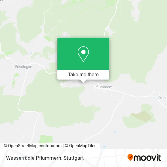Wasserrädle Pflummern map