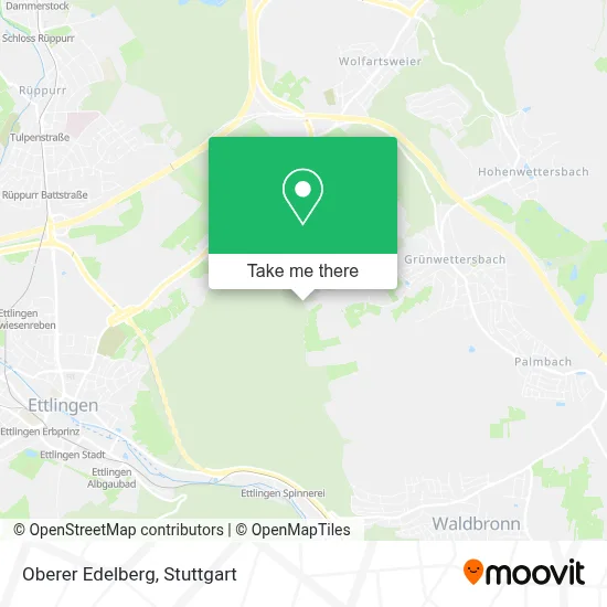 Oberer Edelberg map