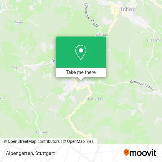 Alpengarten map