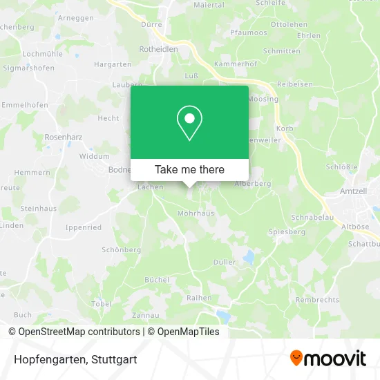 Hopfengarten map