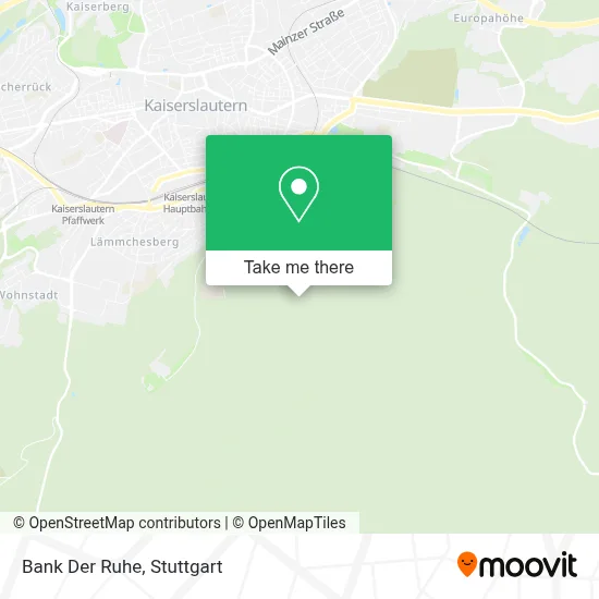 Bank Der Ruhe map