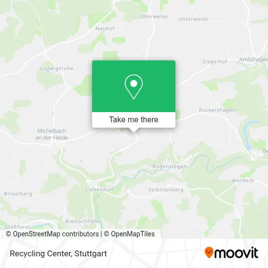 Wertstoffhof map