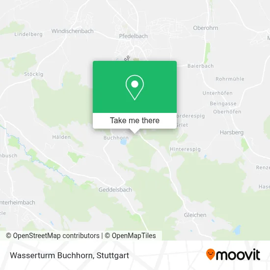 Wasserturm Buchhorn map