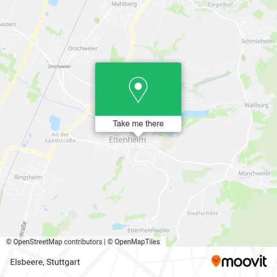 Elsbeere map