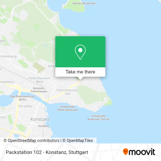Packstation 102 - Konstanz map