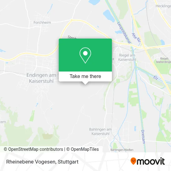 Rheinebene Vogesen map