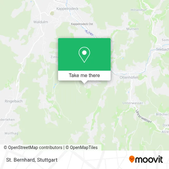 St. Bernhard map